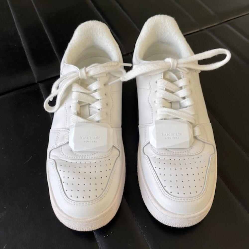 Kate Spade Tennis Shoes 7.5 White leather
